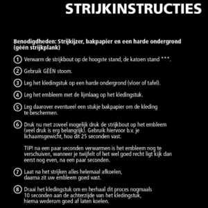 Strijkinstructies